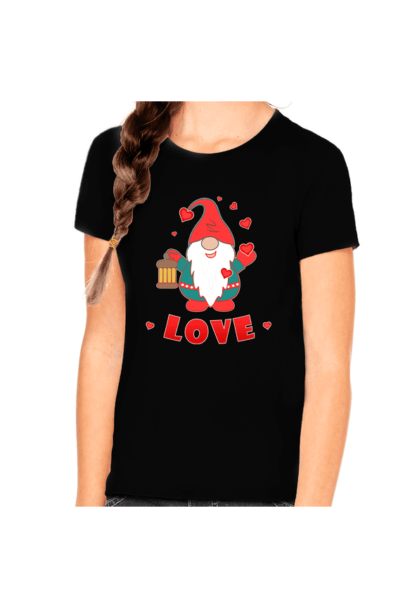 Girls Valentines Day Shirt Love Shirts Funny Valentine T-Shirts for Girls Valentines Day Gifts for Girls