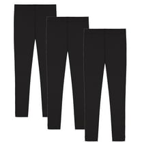 Tungbrin 4 Pack Girls Leggings Toddler Comfort Stretchy High Waisted Pants Kids Full Length Pull On Tights Multipack