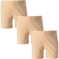 thumbnail image 1 of Girls' Value Pack Solid Cotton Bike Shorts (Pack of 3) - Sizes 2-16, 1 of 7