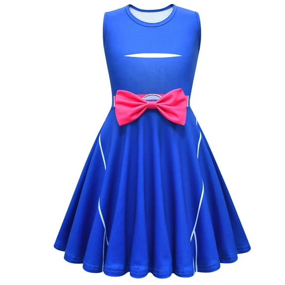 Girls Vampire Costume Dress Halloween Cosplay Role Play Party Outfit, Size 8-9Y