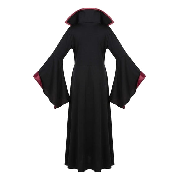 Girls Vampire Princess Dress Outfits Halloween Party Clothes for Kid With Accessories Size 8-9T