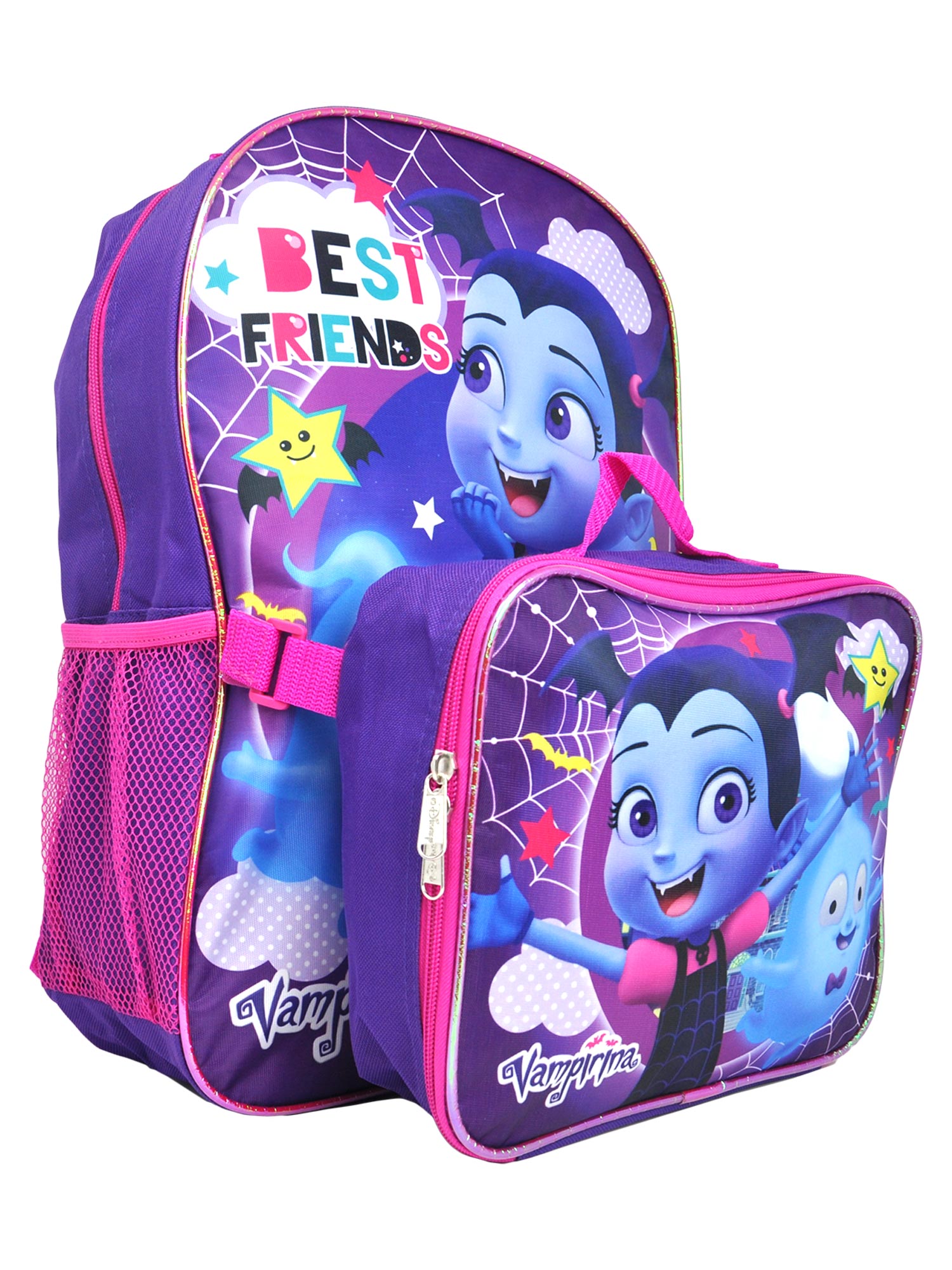 Girls Vampirina Best Friends Backpack 16" w/ Detachable Lunch Bag Purple - image 1 of 6