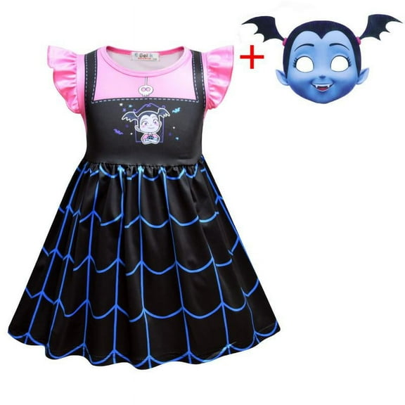 Girls Vampirina Cartoon Costume Vampirina Skirt Set Halloween Cosplay Outfit