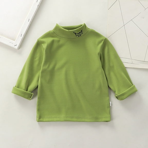 Girls Velvet Long Sleeve Turtleneck Top for Kids Stylish Printed Design for Autumn and Winter Comfortable Base Layer Casual Wear for Young Girls