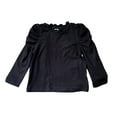 thumbnail image 1 of Girls Velvet With Collar Long Sleeve Tiered Ruffle Tunic Ruffled Sleeves Top ,Suitable For 1-8 Years, 1 of 7
