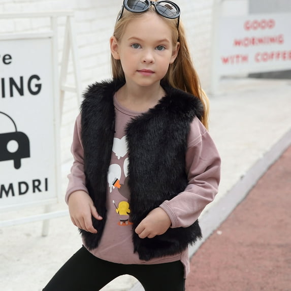 Girls Vest Kids Girls Winter Vest Lightweight Jacket Sleeveless Toddler Jacket for Kids 12-18 Months