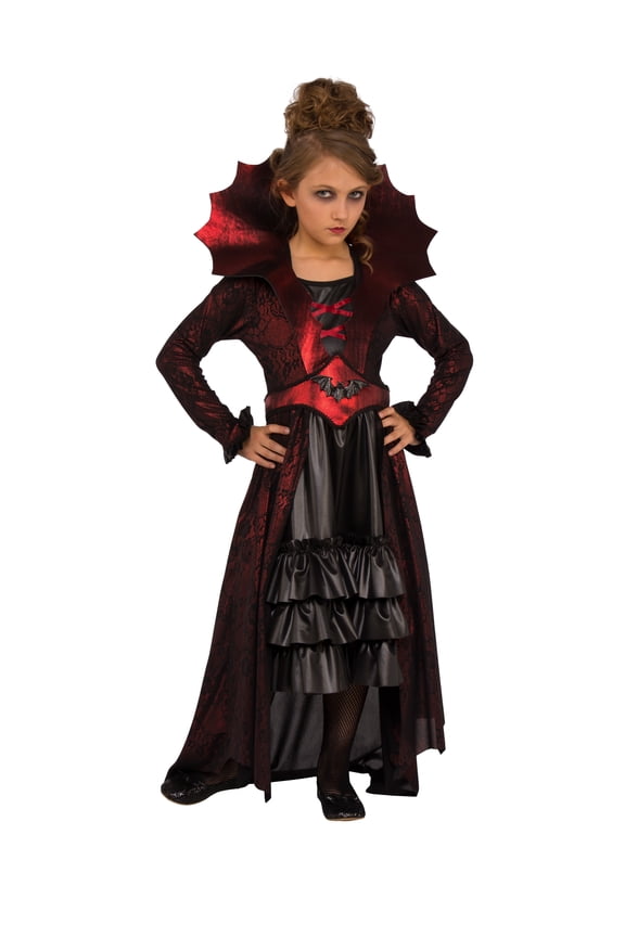 Victorian Vampire Costume for Kids, Girls Large