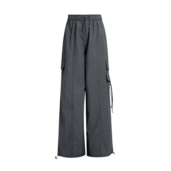 Girls Vintage Jeans -Lined Loose Denim Pants Ages 1-12 Casual High Waisted Drawstring Cargo Jogger Trousers for Teen Girls