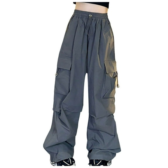 Girls' Vintage Multi-Pocket Cargo Pants Multi Pockets Lightweight Cotton Teens Trousers Weekend 7-14 Years