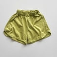 thumbnail image 1 of Girls Volleyball Shorts Athletic Running Green Shorts Elastic Boys School Uniform Pants 4-5 Years, 1 of 4