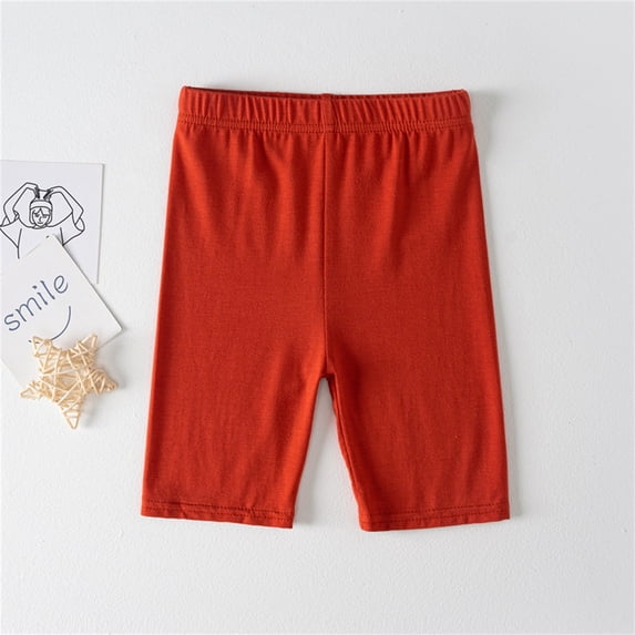 Girls Volleyball Shorts Quick Dry Workout Red Shorts High Waisted Cute Outfits for Girls 2-3 Years