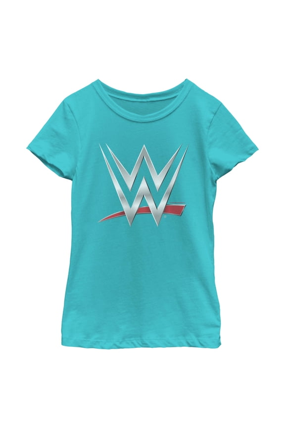 Girls WWE Chrome Logo T Shirt