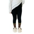 thumbnail image 1 of Girls Warm Leggings Cotton Fleece Thick Thermal Pants Elastic Waist Stretchy Tights Toddler Kids Basic Ankle Length Pants, 1 of 4