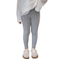 thumbnail image 1 of Girls Warm Leggings Cotton Fleece Thick Thermal Pants Elastic Waist Stretchy Tights Toddler Kids Basic Ankle Length Pants, 1 of 5