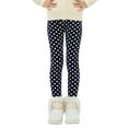 thumbnail image 1 of Girls Warm Leggings Fleece Lined Winter Thick Printing Kids Pants, 1 of 6