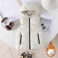 thumbnail image 1 of Girls Warm Winter Hooded Vest Thickened Sleeveless Quilted Jacket Zip Up Outerwear Coats for Toddlers Kids Youth, 1 of 8