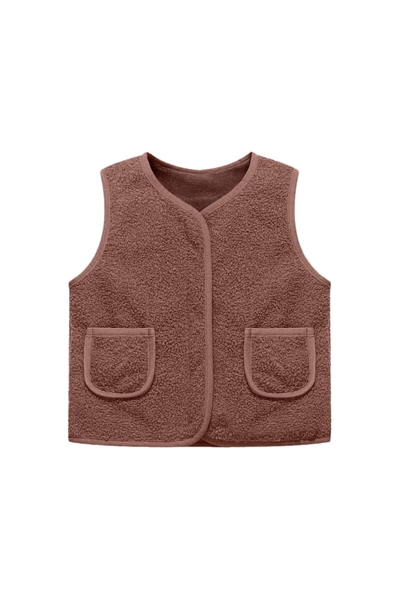 Girls Warm Winter Vest Padded Softshell Jacket Windproof Thermal Insulated Outerwear For Toddler Kids Girls Winter Jacket Girls and Toddlers' Warm Puffer Coat