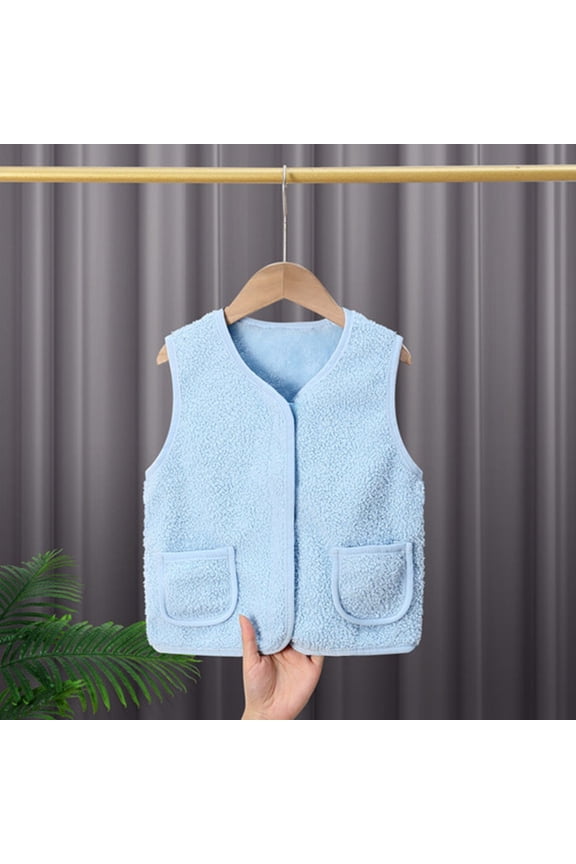 Girls Warm Winter Vest Padded Softshell Jacket Windproof Thermal Insulated Outerwear for Toddler Kids Coats