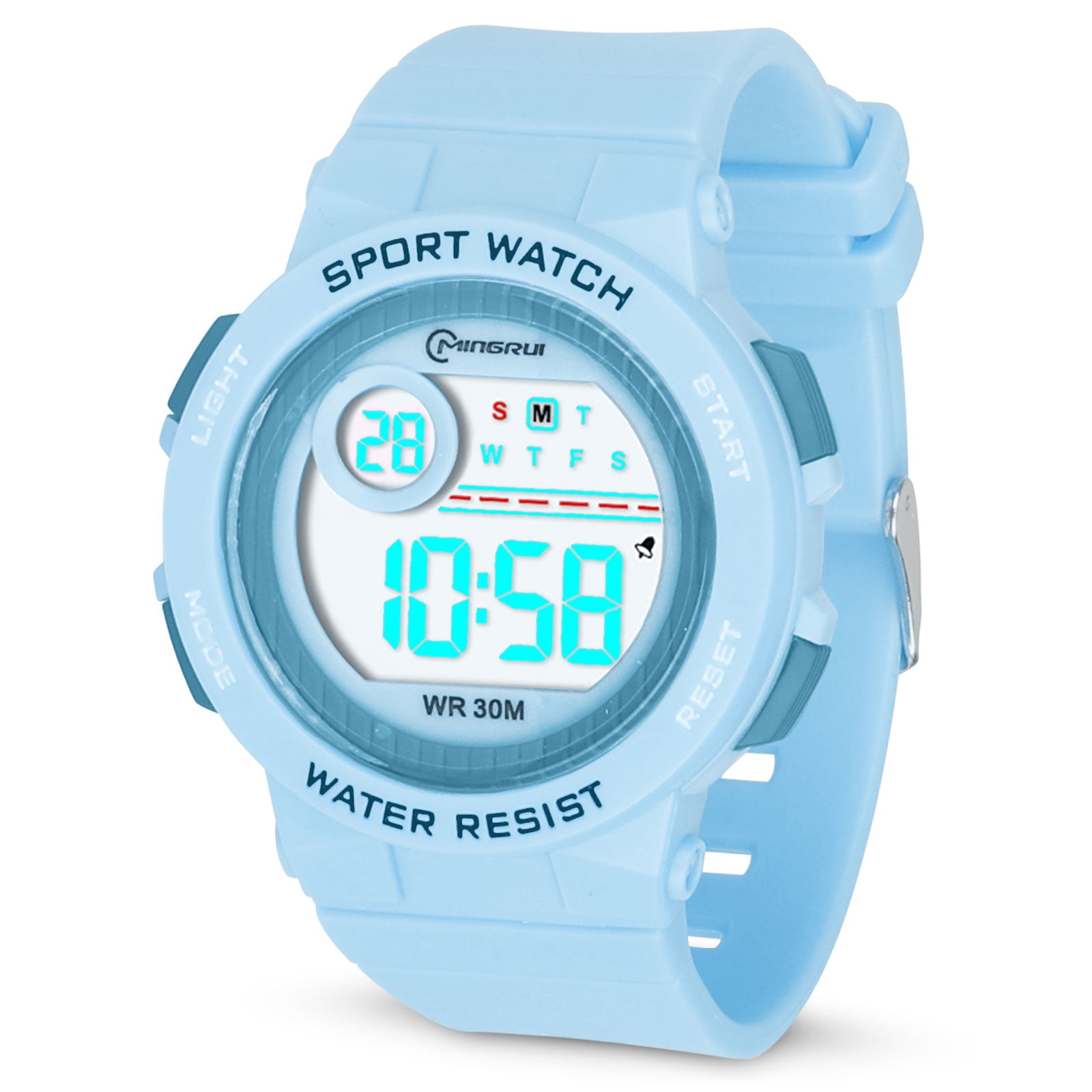 Girls Watch TSV Digital Watches Waterproof LED Sports Outdoor Electronic Watch with Luminous Alarm Clock Stopwatch Cute Christmas Gift for Boys