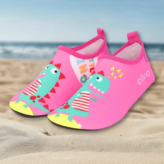 Girls Water Shoes for Swimming Beach Outdoor Activities Lightweight Sandals for Toddlers to Kids 2 10 Years Open-Front Breathable Sole Platform Optimized Title, 9.5-10years, Hot Pink1