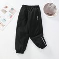 thumbnail image 1 of Girls Waterproof Fleece Lined Snow Pants, Winter Outdoor Ski Hiking Pants for Kids, Black,Size 7-8T, 1 of 7