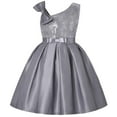 thumbnail image 1 of Girls Wedding Off Shoulder Dress Kids Formal Birthday Party Halloween Costume 2-9T, 1 of 7