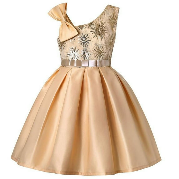Girls Wedding Off Shoulder Dress Kids Formal Birthday Party Halloween Costume 2-9T