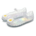 thumbnail image 1 of Girls Wedge Sandals Jelly Shoes For Girls Birthday Sandals For Girls Toddler Glitter Sandals Dress Sandals, 1 of 3