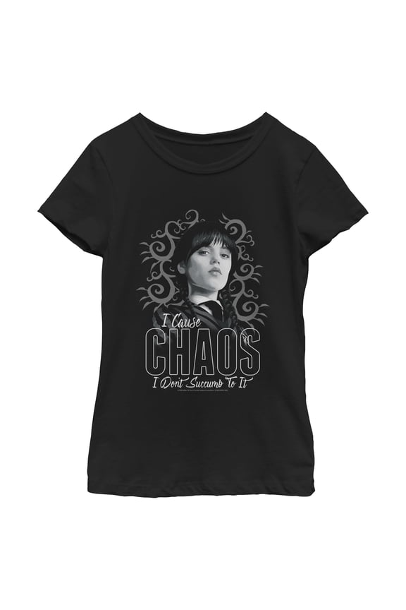 Girls Wednesday Don't Succumb To Chaos T Shirt
