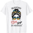 thumbnail image 1 of Girls Weekend, Vacation Squad Warning Girls Trip In Progress T-Shirt, 1 of 4