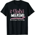 thumbnail image 1 of Girls Weekend Weekend Away Beaches Booze And Besties T-Shirt, 1 of 3