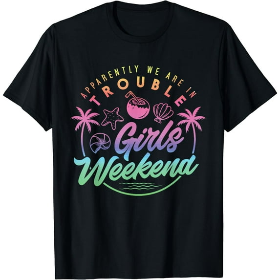Girls Weekend trip 2024 Funny Cute Summer Vacation Women T-Shirt