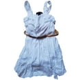 thumbnail image 1 of Girls White Boho Chic Belted Flowy Layered Ruffles Lightweight Summer Dress 4, 1 of 1