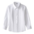 thumbnail image 1 of Girls White Button Down Shirt Long Sleeve Shirt for Girls School Uniform Blouse Cotton Blend Shirt 4T-13T, 1 of 3