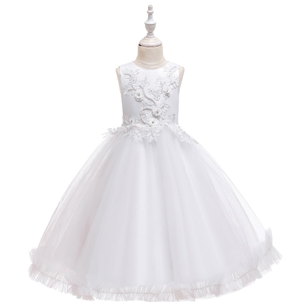 White Kids Graduation Dresses