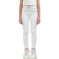 thumbnail image 1 of Girls White Skinny Jeans High Waisted Ankle Length Solid Color Stretch Denim for Kids Little Kid Big Kid Sizes 3-15 Years,Size 13-14T, 1 of 8