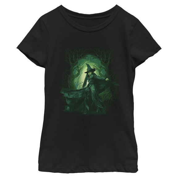 Girls Wicked: For Good Elphaba Green Forest T Shirt