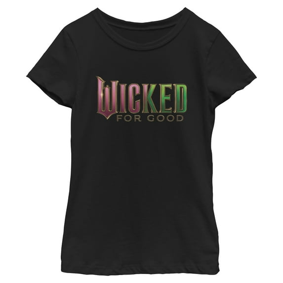 Girls Wicked: For Good Official Pink and Green Logo T Shirt
