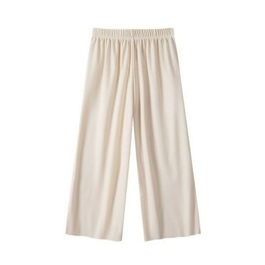 Girls Wide Leg Pants Elastic Waisted Casual Trousers for Kids Fall Spring Flowy Loung𝐞 Stretchy Palazzo Pants