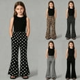 thumbnail image 1 of Girls Wide Leg Pants High Waisted Soft Stretchy Sweatpants with Pockets School Sport 6-12 Months 12-24 Months 2t 3t 4t 5t 6t 7t 8t 9t Children(Grey,2-3 Years), 1 of 8