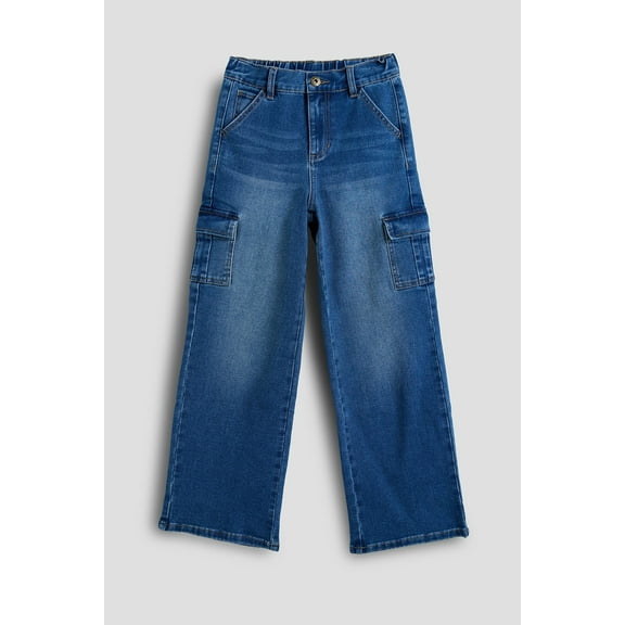 YMI Jeans Girls Wide Leg Skater Cargo Jeans