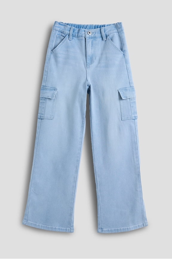 Jeans Girls Wide Leg Skater Cargo Jeans