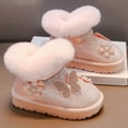 thumbnail image 1 of Girls Winter Boots Toddler Girl Boots Warm Sparkle Sequin Outdoor Non-Slip Snow Boot for Little kids, 1 of 8