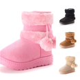 thumbnail image 1 of Girls Winter Boots for Kids, Warm Lined Zip Ankle Boots, Non Comfortable Snow Boots for Girls 1-10 Years Cold Weather, 1 of 6
