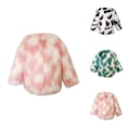 thumbnail image 1 of Girls Winter Clothes Girls Lightweight Jacket Toddler Girls Jacket Fall Winter Toddler Kids Prints Cardigans Fuzzy Lightweight Jackets Warm Coats, 1 of 3