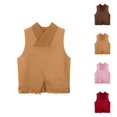 thumbnail image 1 of Girls Winter Clothes Girls' Outerwear Jackets & Coats Boys Girls Western Cowboy Cow Girl Outfits Open Front Fringe Vest Party Dress Up Tassel Fringe Waist Coat Tops, 1 of 8