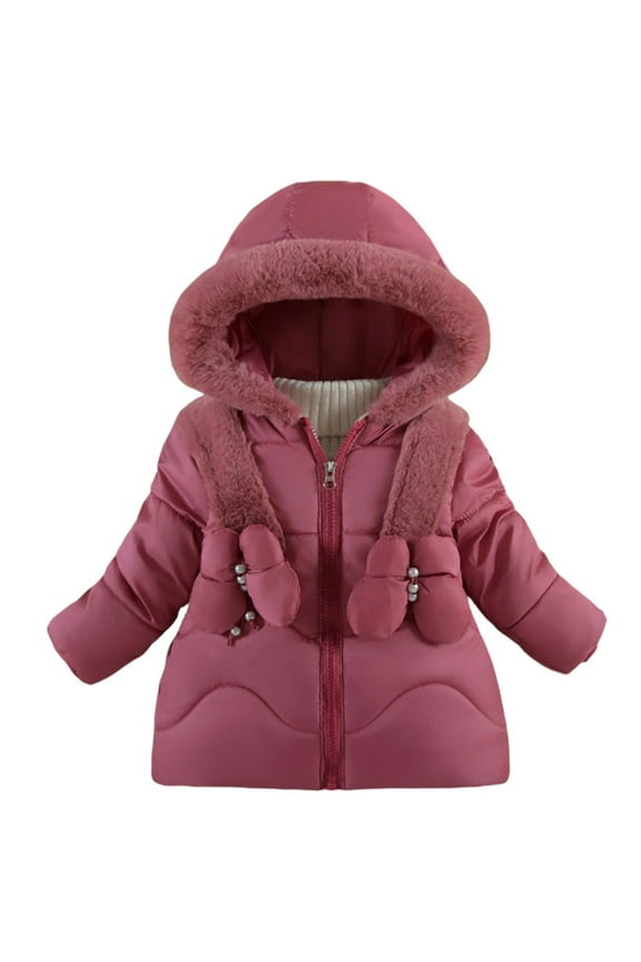 Girls' Winter Coat Hooded Warm Down Jacket Stylish Winter Coat For Girls down Jacket Boys Neon Jacket Girls plus Size Winter Coats 4t Jacket Girls Kid Coat Girls 5t Trench Coat Girls Jacket Lined 10