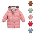 thumbnail image 1 of Girls Winter Coats Jackets for Girls Girls Down Jacket With Thick Quilted Design for Winter Mid Length Coat for Girls, 1 of 8