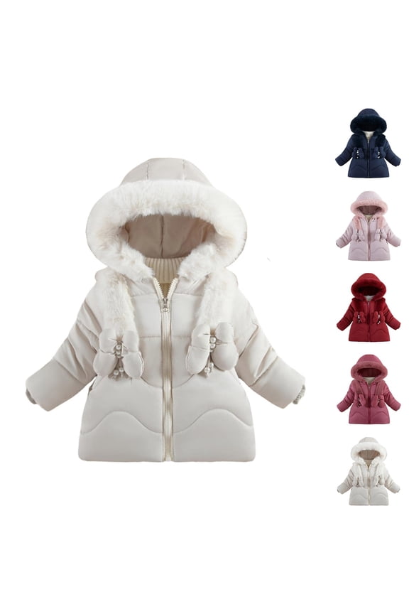 Girls Winter Coats Kids Winter Clothes Girls Down Stylish Winter Coat Hooded Warm Jacket for Girls - and Comfortable Winter Apparel