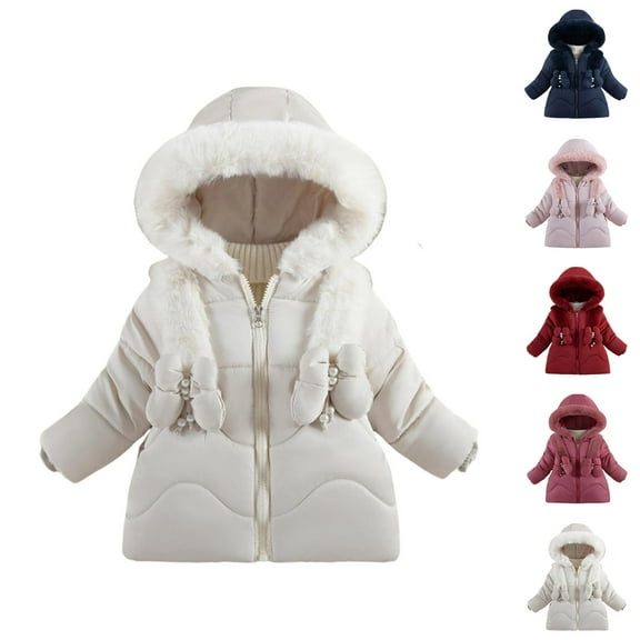 Girls Winter Coats Kids Winter Clothes Girls Down Stylish Winter Coat Hooded Warm Jacket for Girls - and Comfortable Winter Apparel